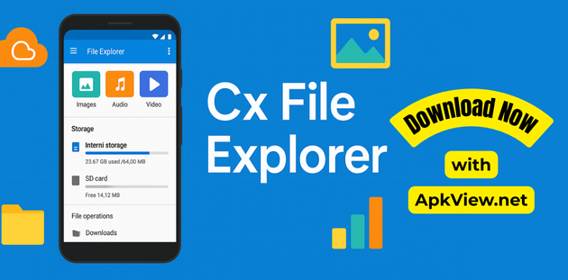 Download Cx File Explorer with APKview.net today and enjoy the best ways to handle your files.