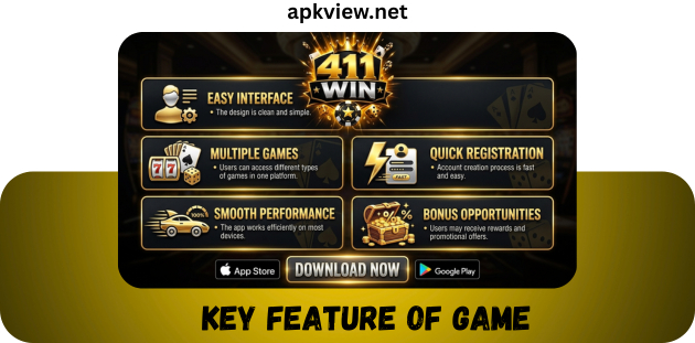 411Win Game key feature of game
