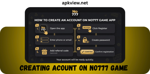 Create account on game