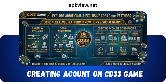 Creating account onCD33 Game