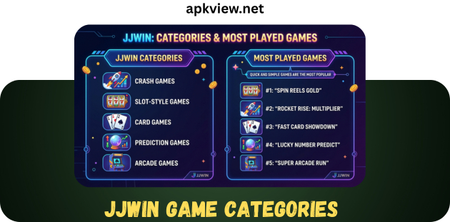 JJwin Game categories