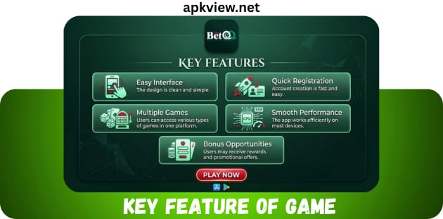 Key feature of BetQQ Game