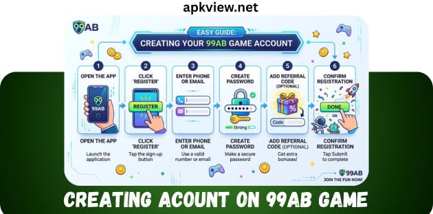 create account on game