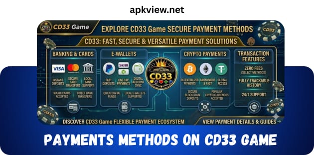 payments methods on CD33 Game